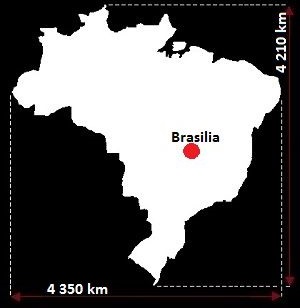 mapa Brazylii