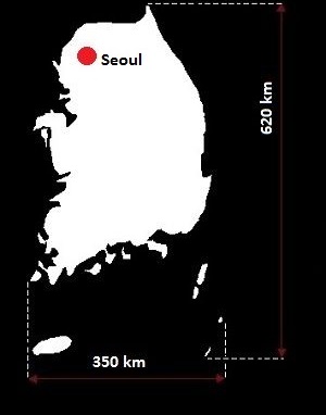 Korea PoÅudniowa mapa