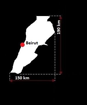 mapa Libanu