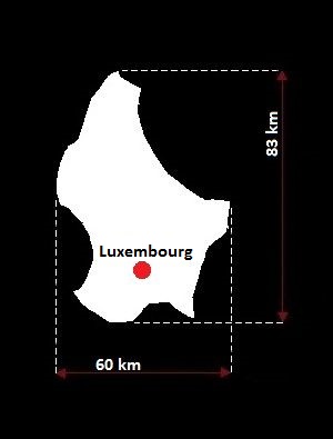 mapa Luksemburgu