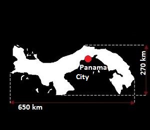 mapa Panamy
