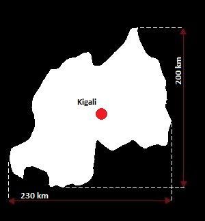 mapa Rwandy