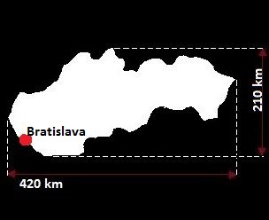 mapa Słowacji