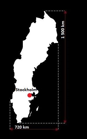 mapa Szwecji