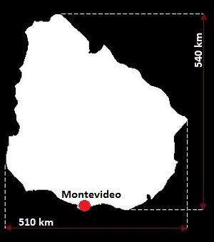 mapa Urugwaju