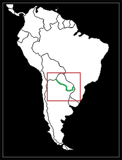 Granica Argentyny z Paragwajem grafika