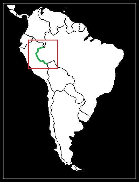 Granica Brazylii z Peru grafika