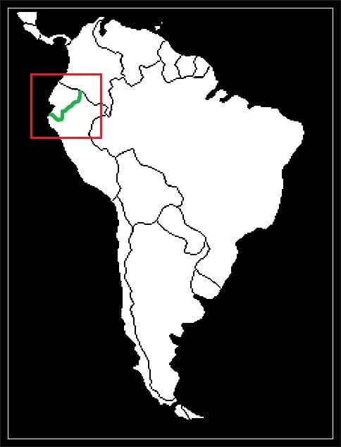 Granica Ekwadoru z Peru grafika
