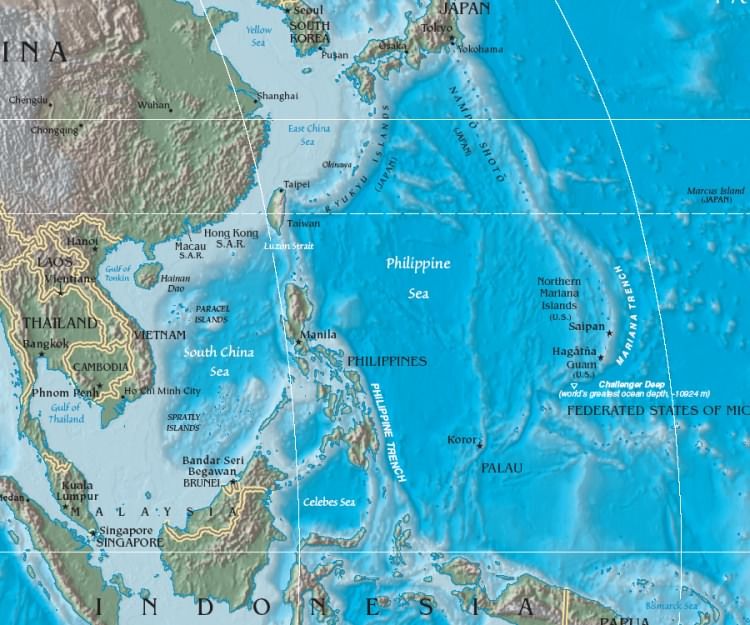 Morze Filipińskie grafika