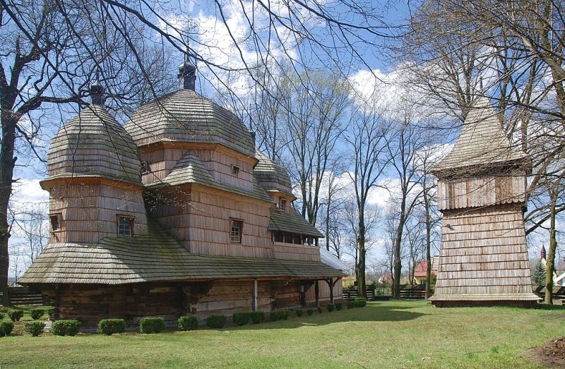 Drewniane cerkwie regionu karpackiego w Brunarach, Chotyńcu, Kwiatoniu, Owczarach, Powroźniku, Radrużu, Smolniku, Turzańsku grafika