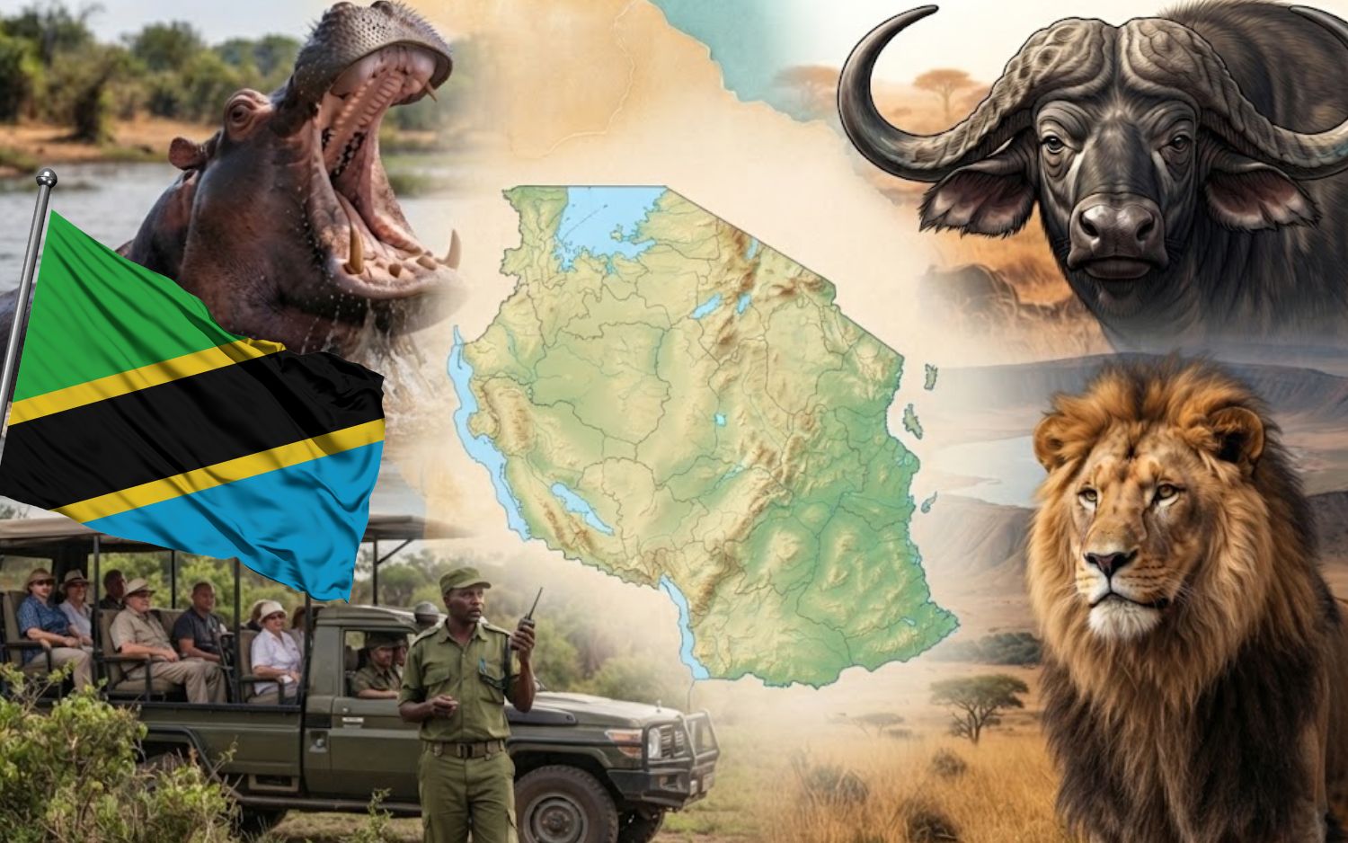 najgroźniejsze zwierzęta w Tanzanii